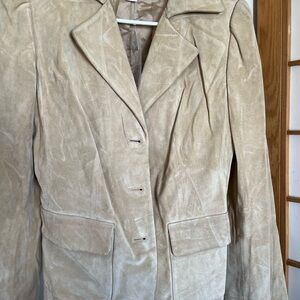 Ann Taylor Loft suede jacket blazer